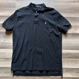 Polo Ralph Lauren Black with Cyan blue horse